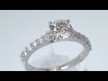 1.48ct round brilliant diamond engagement rings cert appr $12k $4250