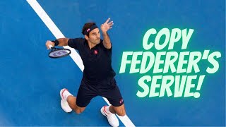 Copy Roger Federer’s Technique For a Better Topspin Serve!