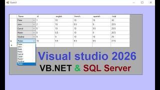 visual studio 2026: DataGridView ComboBox Column Made Easy in vb.net(code in first comment)