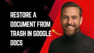 How To Restore A Deleted Document From Trash In Google Docs Fast And Easy!