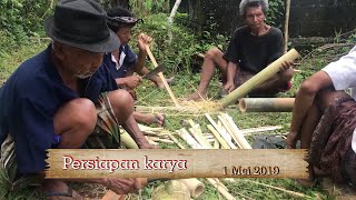 PERSIAPAN KARYA RANGKAIAN UPACARA KARYA AGUNG NGENTEG LINGGIH PASEK SALAHIN DESA YANGAPI