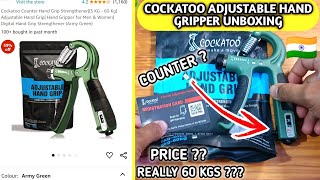 Unboxing Cockatoo 60 kg adjustable hand gripper with counter | Really 60 kg ??? | Honest review