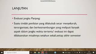 Materi - Bentuk bentuk Evaluasi dan antar Hubungannya- UMSIDA