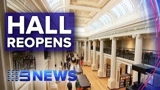 State Library Victoria reopens $88.1m Queens Hall | Nine News Australia