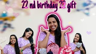 22nd Birthday 22 Gifts 🥰 Birthday Gift Unboxing 😊 #birthday #giftunboxing #trending