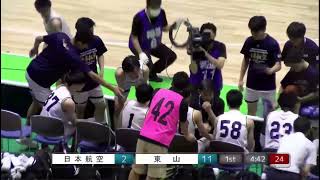 【バスケットボール】インターハイ2023　男子決勝　日本航空高等学校（山梨） VS 東山高等学校（京都）  １Q