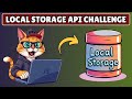 Javascript Challenge #10: LocalStorage API