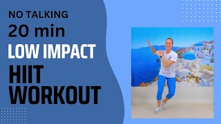 20 min All Standing HIIT Cardio Walking Workout | Low impact, no jumping and no equipment