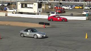 210104キョウセイMIジムカーナ練習会 1408 ロードスター銀