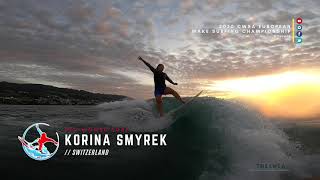 2020 CWSA European Wake Surfing Championship - Pro Women Surf - Korina Smyrek