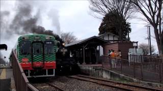 真岡鉄道　ＳＬ　西田井駅　下り　2016年3月12日