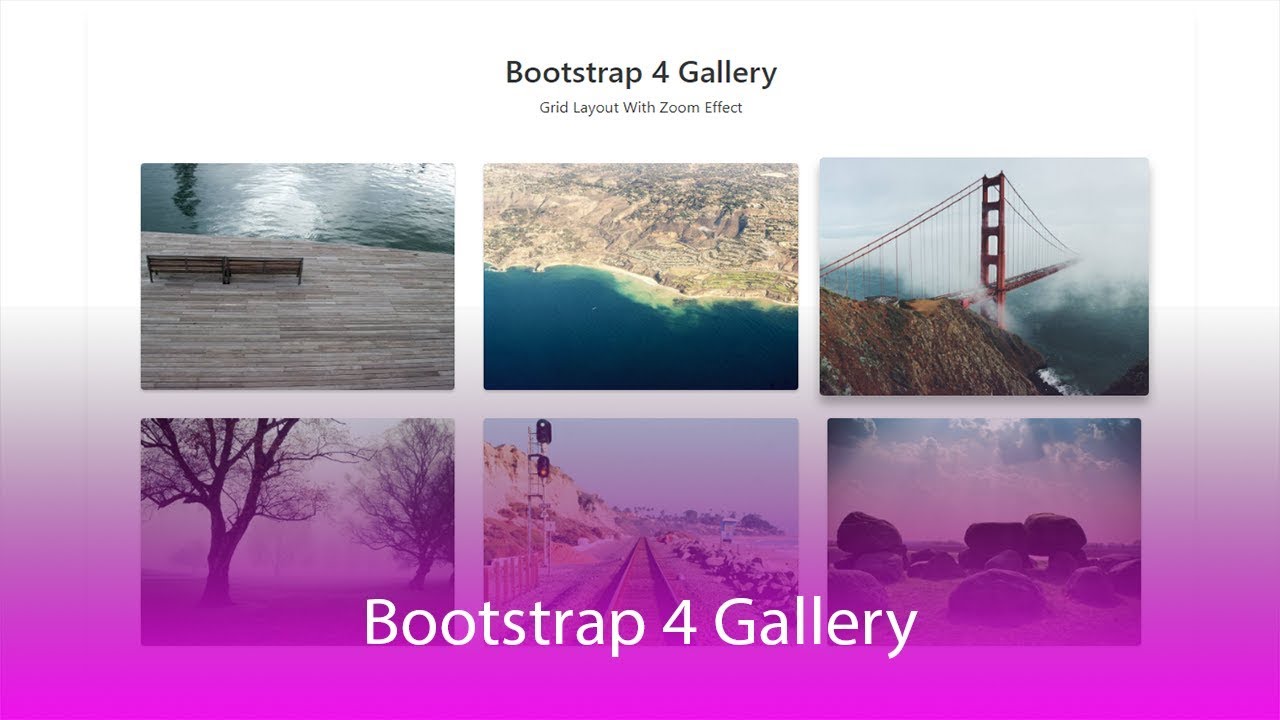 How To Create Responsive LightBox Gallery With Bootstrap 4 - YouTube