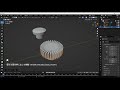 blender 円柱面の押し出しの色々