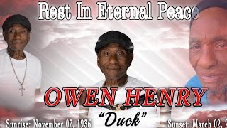 Thanksgiving Service for the late Owen Henry