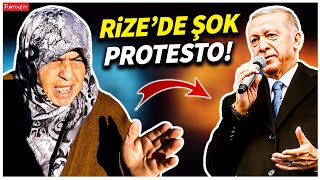 Erdoğan’ın AKP kongresi için geldiği Rize’de protesto!