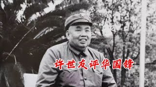 1980年11月，华国锋被批评，许世友仗义发言：华主席从不虚与委蛇