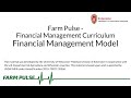 Farm Business Financial Management Model