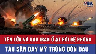 NÓNG QUỐC TẾ 13/3. Tên lửa và UAV Iran ồ ạt rời bệ phóng, tuyên bố tàu sân bay Mỹ thiệt hại đáng kể