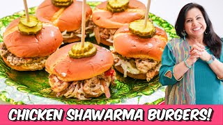 Chicken Shawarma Burger Recipe in Urdu Hindi - RKK