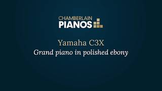 Yamaha C3X grand piano in polished ebony