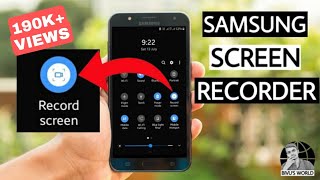 Samsung screen recorder | Samsung screen recorder with Internal audio | Bivu's World