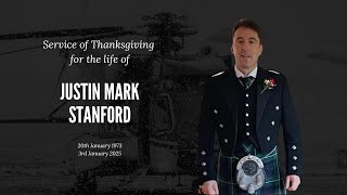 Service of Thanksgiving for the life of Justin Mark Stanford