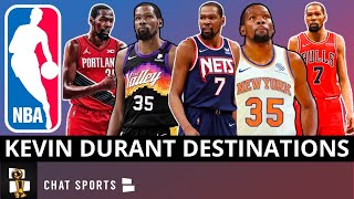 Kevin Durant Trade Rumors: Top 10 NBA Trade Destinations If KD Wants OUT Ft. Knicks & Warriors