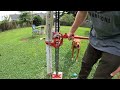 how to use a harbor freight farm jack and remove a post