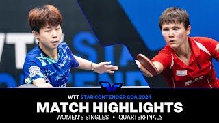 Cheonhui Joo vs Nina Mittelham | WS QF | WTT Star Contender Goa 2024