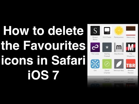 How to delete the Favourites icons in Safari iOS 7 How to delete the Favourites icons in Safari iOS 7