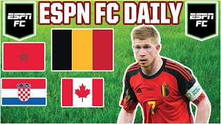 🔴 BELGIUM OUT! Croatia & Morocco ADVANCE! World Cup LIVE REACTION! | ESPN FC 🔴