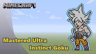 Minecraft Pixel Art Tutorial Goku Mastered Ultra Instinct