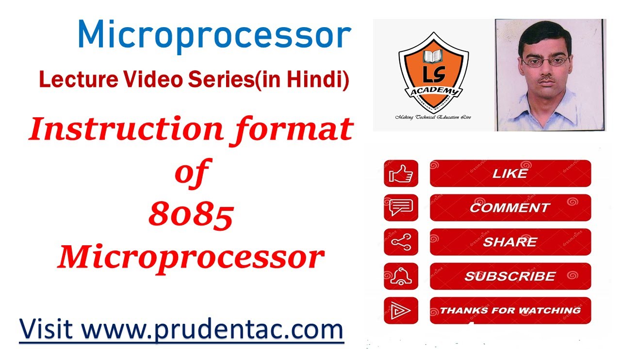 Instruction Format ( Types Of Instructions) Of 8085 Microprocessor ...