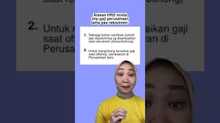 Cara Nolak Kalo Diminta Slip Gaji Saat Interview #shorts #vinamuliana #tips #kerja