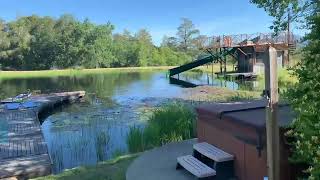 SunHawk Farms: Walk through gardens to kids fishing by pond