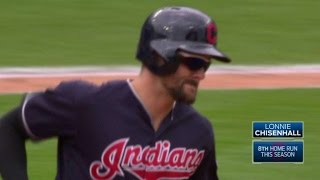 LAD@CLE: Chisenhall belts a three-run homer to right