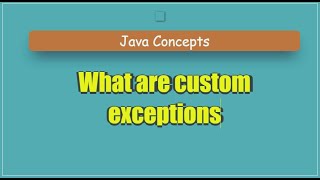 Java Exceptional Customization: Creating and Using Custom Exceptions