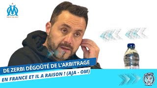 Auxerre - OM (3 - 0)  De Zerbi  dégoûté des arbitres français (après match)