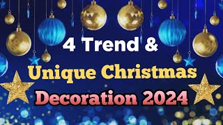 4 Christmas Decoration Ideas| Christmas Decoration Ideas 2024 | DIY Christmas Tree| Christmas Craft