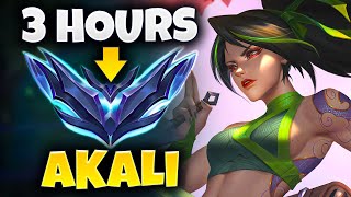 THIS is how you CLIMB to DIAMOND in 3 HOURS...with ONLY Akali (Season 13)