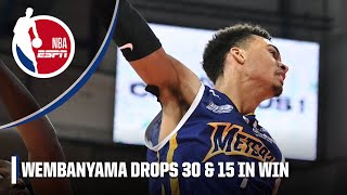 Victor Wembanyama does it all in 30-point double-double win | NBA on ESPN