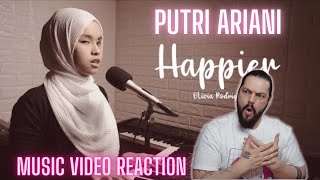 Putri Ariani - Happier (Olivia Rodrigo Cover) - First Time Reaction   4K