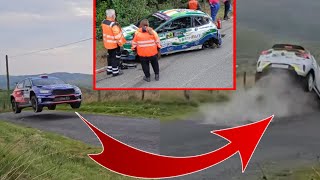 ERC Rali Ceredigion 2024 | CRASHES \u0026 Mistakes \u0026 JUMP's Action | Sunday Highlights Day 3