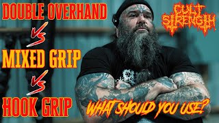 DOUBLE OVERHAND VS MIXED GRIP VS HOOK GRIP | What Should You Use | Deadlift Grip Tutorial