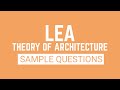 🏆 Architecture Licensure Examination (ALE) 📐 // Theory Sample Questions