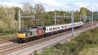 ROG 37800 dragging ex-London Overground Class 315 through Denchworth 01/10/2020