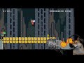 【super mario maker dog】音量注意 クリア率0.02%超鬼畜 アメリカン超速スクロールコースに挑むイヌの実況【マリオメーカー】