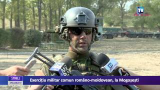 Exercitiu militar comun romano moldovean, la Mogosesti