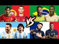 Ronaldo Figo Messi Maradona VS Pele Neymar Mbappe Benzema