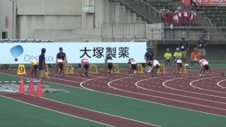 【100ｍ】女子 準決勝2組